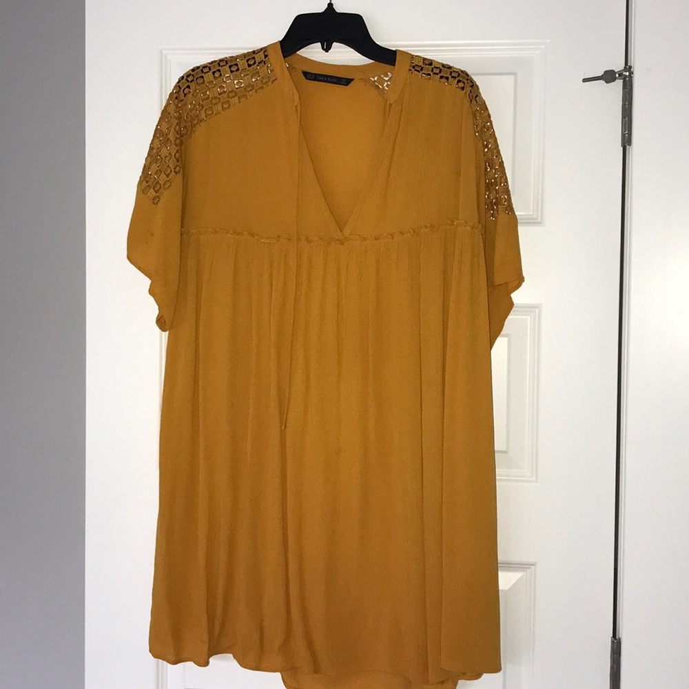 Zara Mustard dress